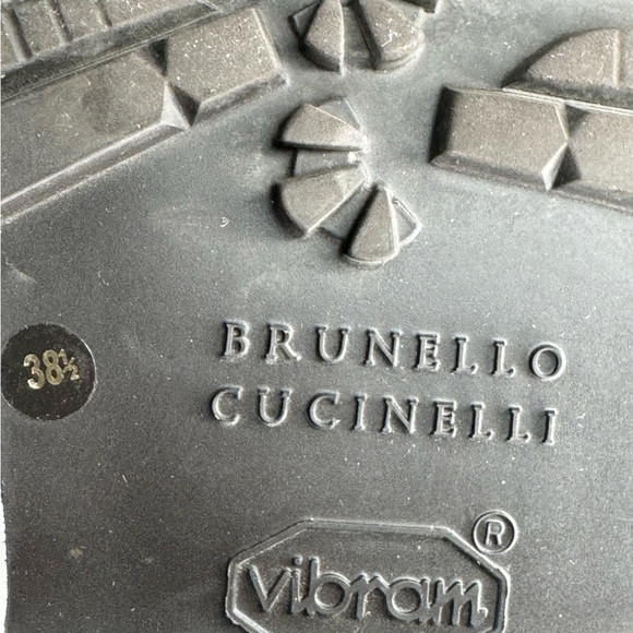 Brunello Cucinelli Monili Leather Combat Brown Boots - Refined Elegance - Picture 9 of 9